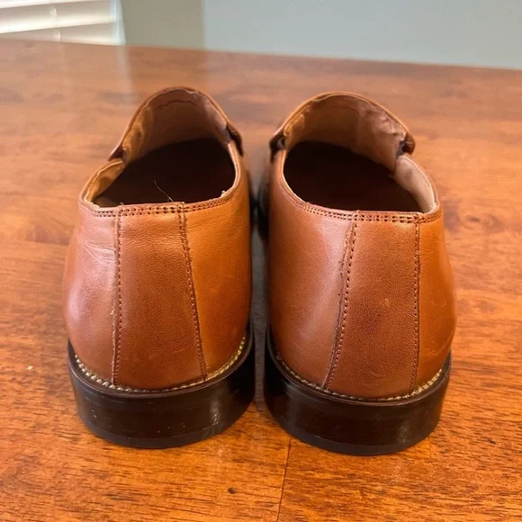 Stacy Adams Men's Hillman loafer Tan Leather Loafers size 10.5 - Picture 2 of 12